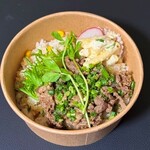 おかずとうばん - 牛肉ガーリックごはん