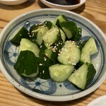 可なり - キュウリのつけもの、お代わりしました
