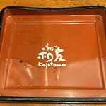 うなぎ 和友 - お重蓋裏