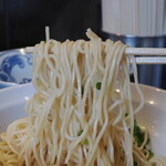 弘明寺丿貫 - ブリアヒージョの和え玉の麺リフト