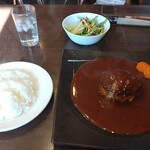 おふさいど カフェアンドレストラン - ハンバーグ定食1230円