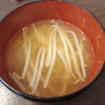 おふさいど カフェアンドレストラン - もやしのお味噌汁