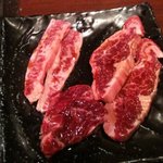 一頭買い 焼肉魂 - ミスジ、上ロース、上カルビ