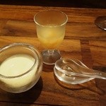 私厨房 勇 - 和三盆杏仁豆腐と大人のグレープフルーツジュース