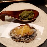 273001376 - 煮鮑のかりんとう揚げ　肝しゃり