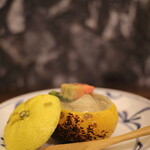 日本料理 花月 - 牡蠣の柚香焼