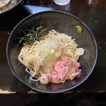 濃麺 海月 - 和え玉（鶏油）