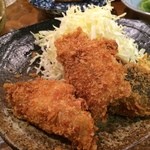 川竹 - 鰺フライ～撮る前に連れが一つ食べちゃいました(笑)