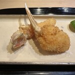 富小路 やま岸 - 蟹の爪のフライ
