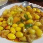 李園 - 鶏と銀杏の炒め物