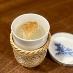 割烹 三長 - 河豚 ひれ酒