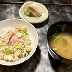 割烹 三長 - お味噌汁と漬物と