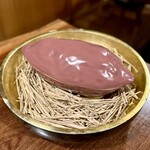 割烹 三長 - おおお！なにこれ！お芋でっかー！茨城産らしいです。いや、東京！？笑