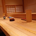 京味 もと井 - カウンター様子