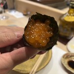 うを徳 - いくらの手巻き