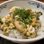 しんのすけ - かきとたら白子と青のりの卵とじ丼