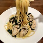 サポセントゥ ディ アキ - かき×ほうれん草のスパゲッティ