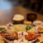 みちのり亭 - 大海老フライ御膳　ご飯大盛り（2380円）