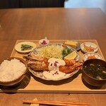 みちのり亭 - 大海老フライ御膳　ご飯大盛り（2380円）