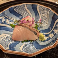 河文 - お造り　紅葉鯛と鰆
