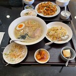福縁 - 塩ラーメン半チャーハンセット
