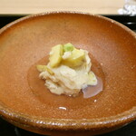 澤田 - 先付け　栗と湯葉