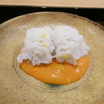 澤田 - 造り②　鱧落とし　黄身酢で