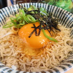 尾道ラーメン 一 - じゃこ飯、アップ