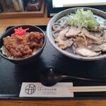 白鳥十郎そば本舗 - 谷地名物セット￥1200