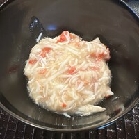 鎌倉 北じま - 相模湾　イバラ蟹もどき　蕪餡掛けご飯