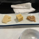 いずみ田 - 寿司ランチ　付き出し