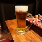 代官山 焼肉かねこ - 生ビール