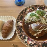 ALMARE sea terrace - ハンバーグセット　パン