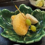 馳走飯田 - 銀杏
      柿
      かぼちゃにチーズをサンド
      里芋