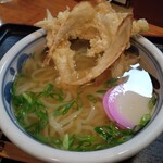 久兵衛 - かけうどん(ごぼう天 小 トッピング)