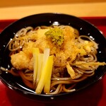 銀座 きた川 - ホルモンかき揚げそば