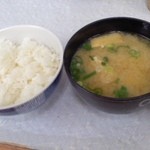 又平天ぷら食堂 - ご飯小と味噌汁