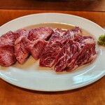 焼肉やっちゃん - 上タン、上ハラミ　ハーフ