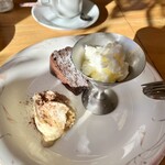 ダ・フィオーレ - ぜいたくランチコースのデザート3種盛り