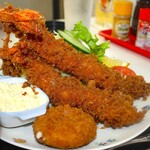 キッチンミナミ - エビフライ定食 2400円