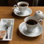 旅館花屋 - サイフォンで入れてもらったコーヒー