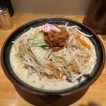 荻窪 武茂 - 濃厚タンメン辛口（麺大盛り）。