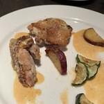 ワインビストロ晴 - お肉も美味い！　食べ始めてから写真撮っちゃった笑