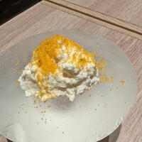 鮨 いつみ - カッテージチーズのカラスミ乗せ