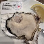 オストレア oysterbar&restaurant - りくたか。丸っこい牡蠣。味、食感ともに好み。おかわりしました。
