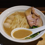 NIBOSHI MANIA - 自家製甘海老煮干とあん肝の濃厚