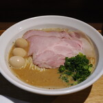 NIBOSHI MANIA - 自家製甘海老煮干とあん肝の濃厚