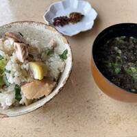 レストラン雪峰 - 秋鮭と栗のご飯