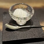 鉄板焼 - 上之保ゆずのグラニテ