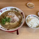天下一品 岡崎店 - Aランチ(こってり＆ライス)特大変更で合計1,260円